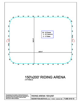 150 X 200 Riding Arena Layout